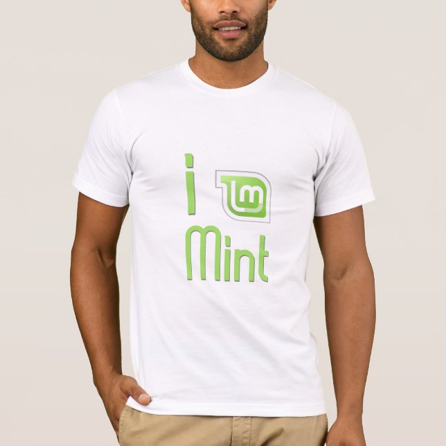 Jag älskar minten tee shirt (Framsida)