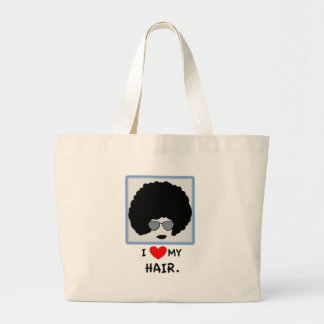 Jag älskar mitt afro- hår - jumbo tygkasse