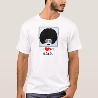 Jag älskar mitt afro- hår - tee