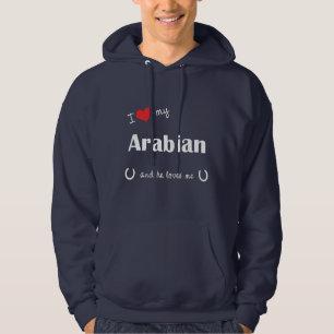Jag älskar mitt arabiskt (den Male hästen) Munkjacka