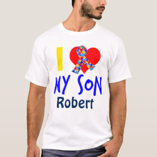Jag älskar mitt band för SonAutismmedvetenheten Tee Shirt