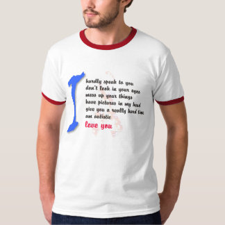 Jag älskar mitt barn med autism - unik t-skjorta t-shirt