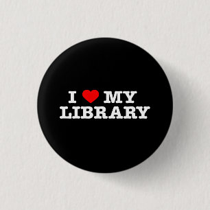 Jag älskar mitt bibliotek knapp