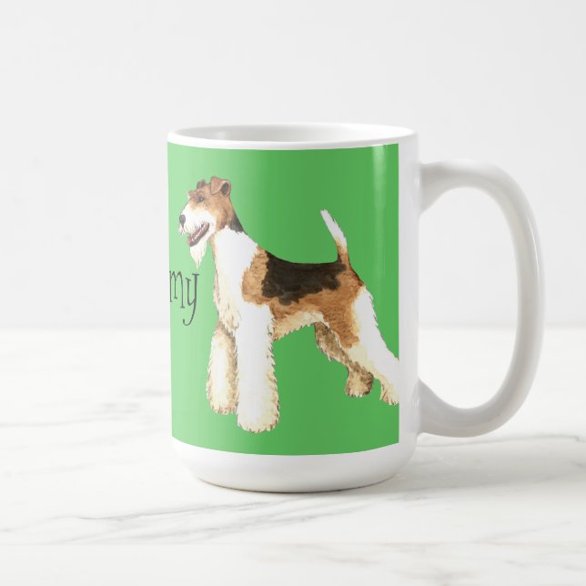 Jag älskar mitt binder foxterrier kaffemugg (Höger)