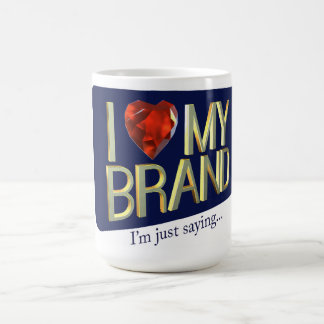 Jag älskar mitt brännmärker muggen kaffemugg