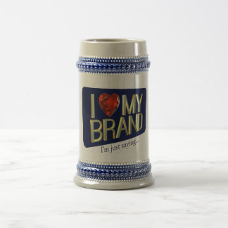 Jag älskar mitt brännmärker muggen sejdel