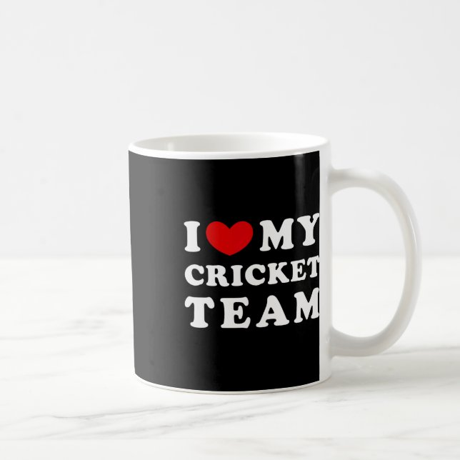 Jag älskar mitt cricketlag  kaffemugg (Höger)