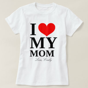 Jag älskar mitt eget Mamma-namn Mors dag T Shirt