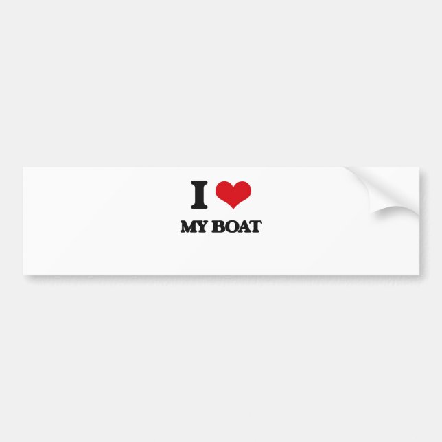 Jag älskar mitt fartyg bildekal (Framsidan)