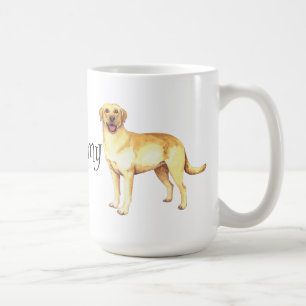 Jag älskar mitt gul lab kaffemugg