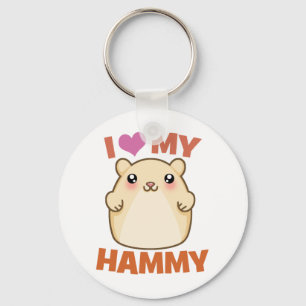 Jag älskar mitt Hammy Nyckelring