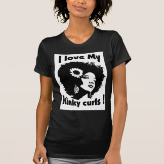 Jag älskar mitt Kinky lockiga hår T-shirt