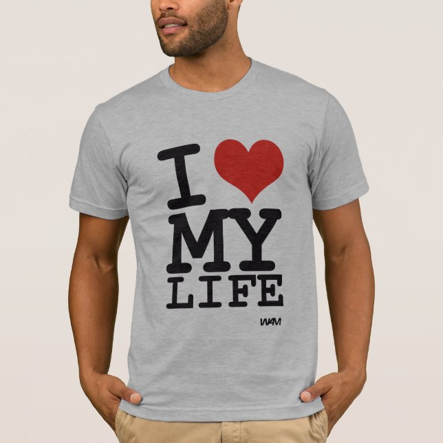 jag älskar mitt liv t-shirt (Framsida)