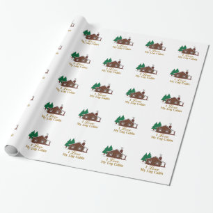 Jag älskar mitt loggar kabinen presentpapper