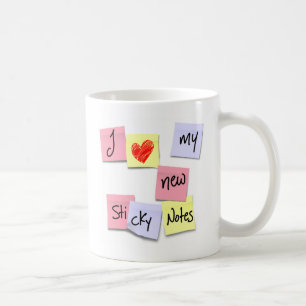 JAG ÄLSKAR MITT NYA KLIBBIGT NOTERAR KAFFEMUGG