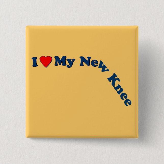 Jag älskar mitt nya knä knapp (Framsida)
