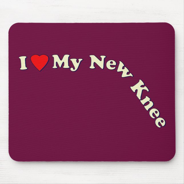 Jag älskar mitt nya knä musmatta (Framsidan)