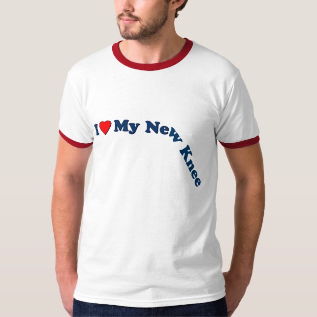 Jag älskar mitt nya knä tee shirt (Framsida)