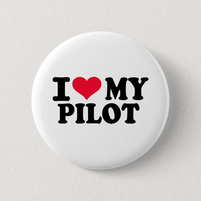 Jag älskar mitt pilot- knapp (Framsida)