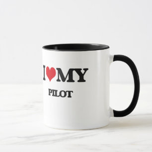 Jag älskar mitt pilot- mugg
