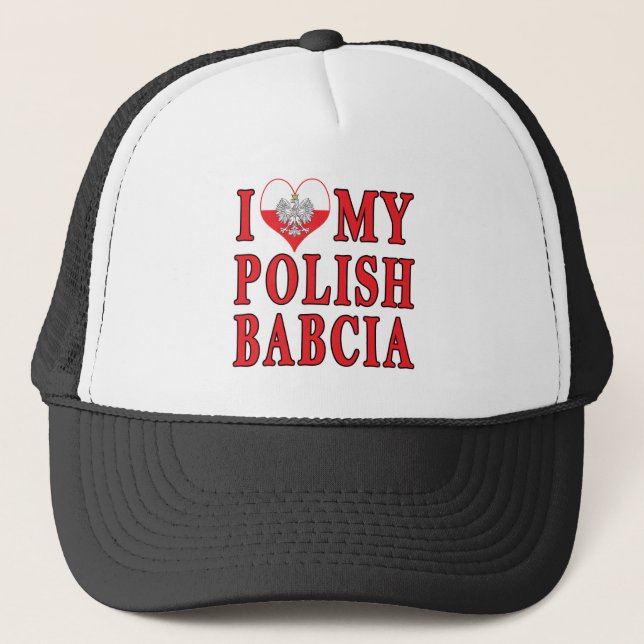 Jag älskar mitt polska Babcia Keps (Framsida)