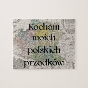 Jag älskar mitt polska beställnings- pussel för