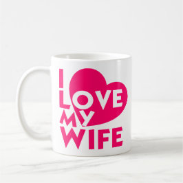 Jag älskar mitt romantiska kärlekmeddelande för kaffemugg