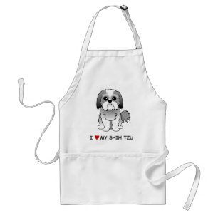 Jag älskar mitt Shih Tzu förkläde