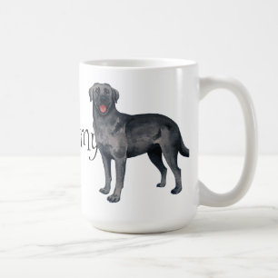 Jag älskar mitt svart lab kaffemugg