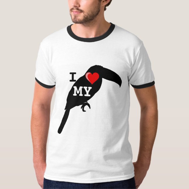 Jag älskar mitt toucan t shirt (Framsida)