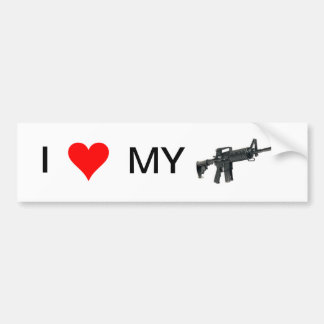 Jag älskar mitt vapen (AR-15) Bildekal