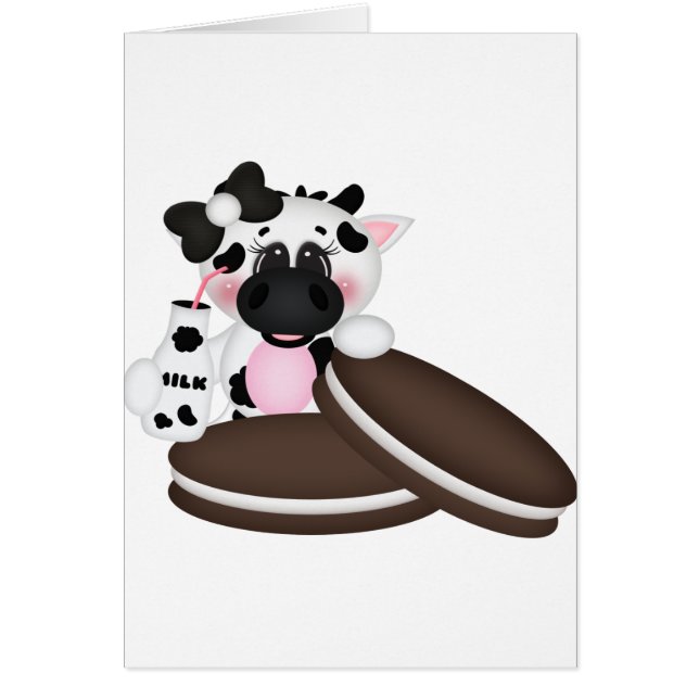 Jag älskar mjölkkon hälsningskort (Framsidan)