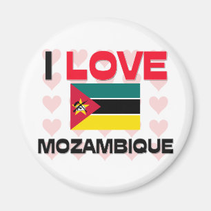 Jag älskar Mocambique Magnet