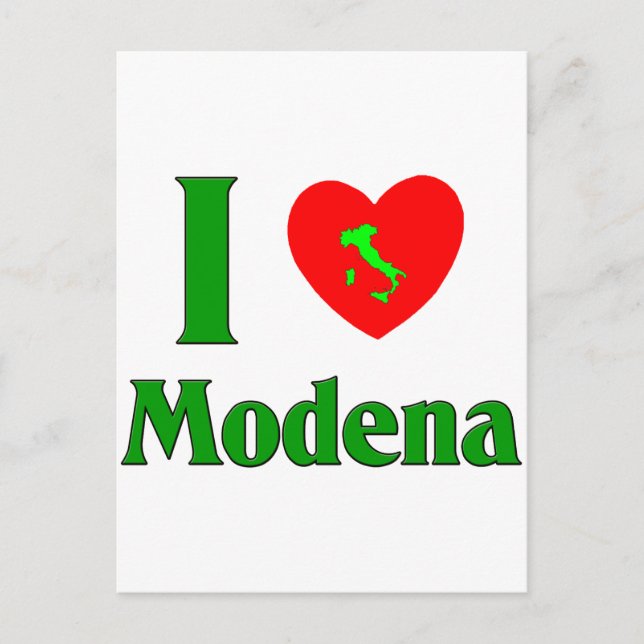 Jag älskar Modena Italien Vykort (Framsida)