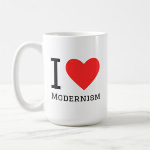 Jag älskar modernism kaffemugg