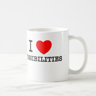 Jag älskar möjligheter kaffemugg