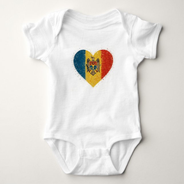 Jag älskar Moldavien – Iubesc Moldova  T Shirt (Framsida)