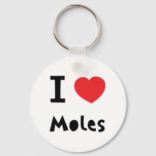 Jag älskar moles nyckelring