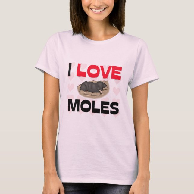 Jag älskar Moles T-shirt (Framsida)