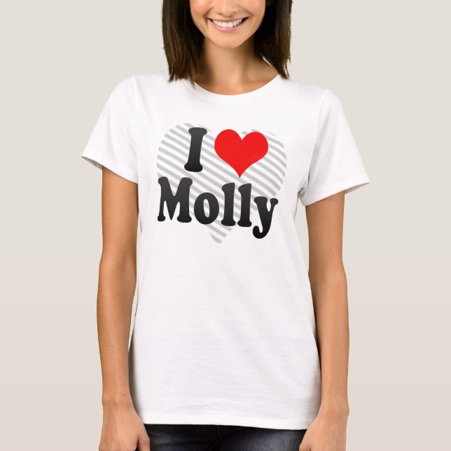 Jag älskar mollyen tee shirt (Framsida)