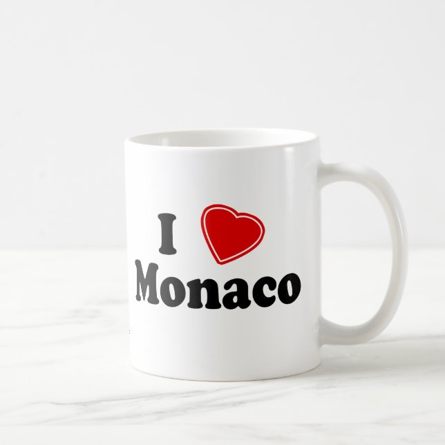 Jag älskar Monaco Kaffemugg (Höger)