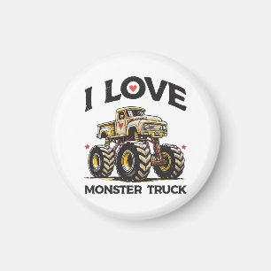Jag älskar monstertruck magnet