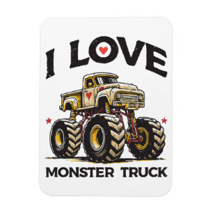 Jag älskar monstertruck magnet