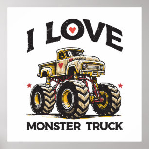 Jag älskar monstertruck poster