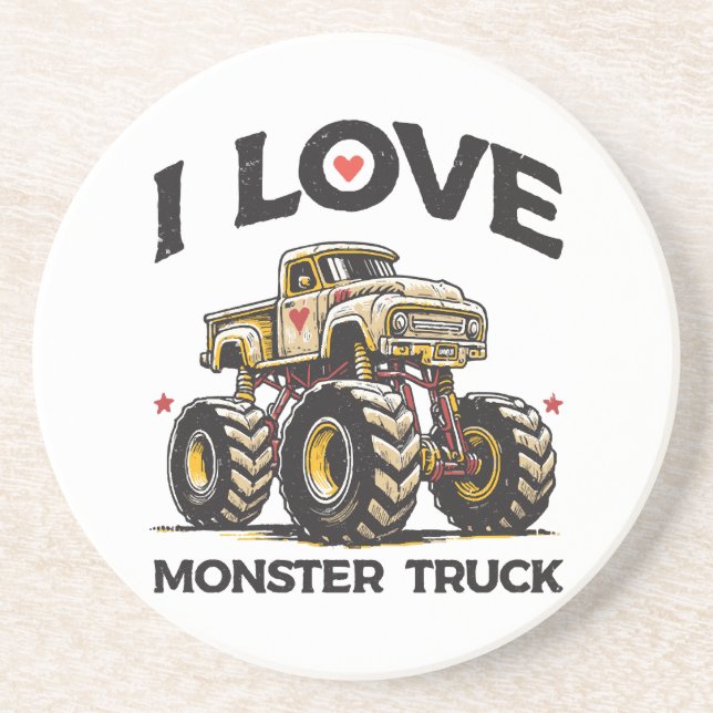 Jag älskar monstertruck underlägg (Framsidan)