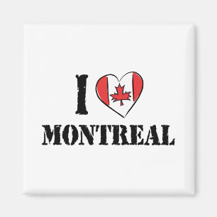 Jag älskar Montreal Kanada Magnet