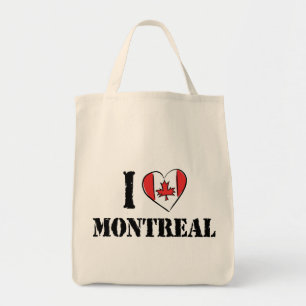 Jag älskar Montreal Kanada Tygkasse