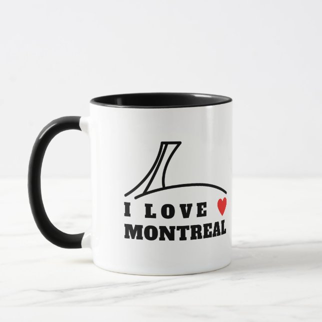 Jag älskar Montreal Mugg (Vänster)