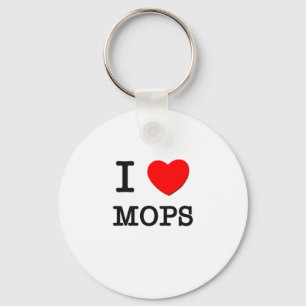 Jag älskar Mops Nyckelring