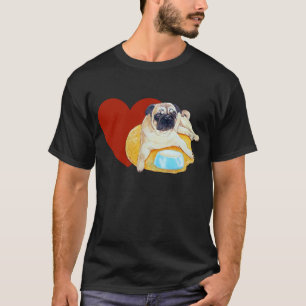 Jag älskar mops! t-shirt